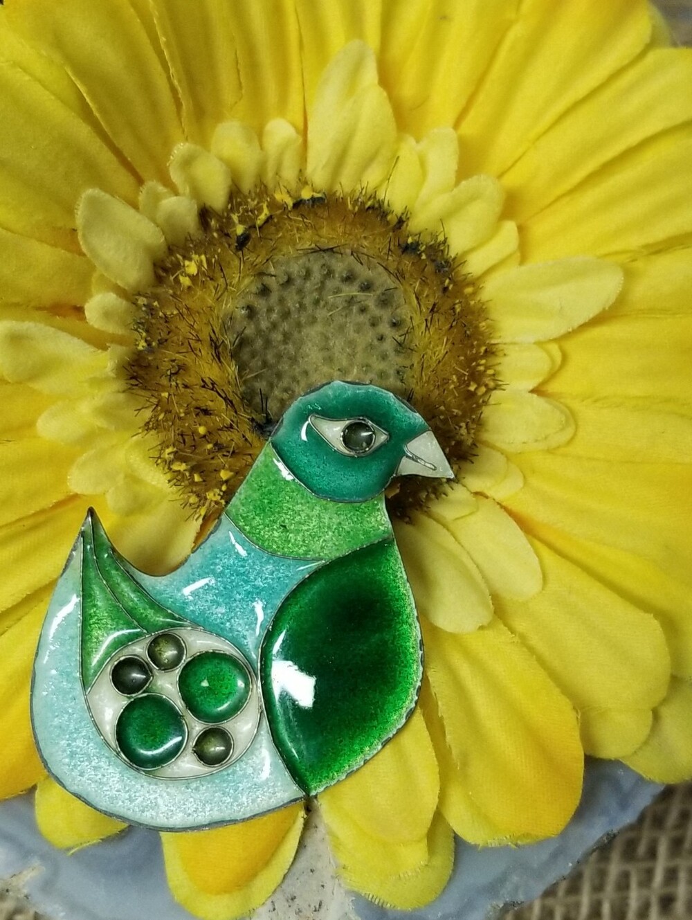 Handcrafted Bird Brooch